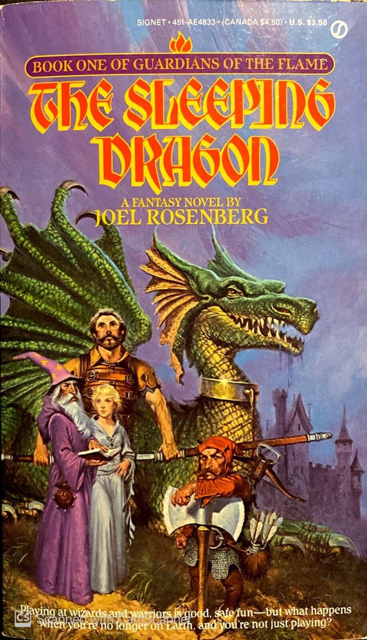 The Sleeping Dragon by Joel Rosenberg 1983 Signet Paperback First Edition