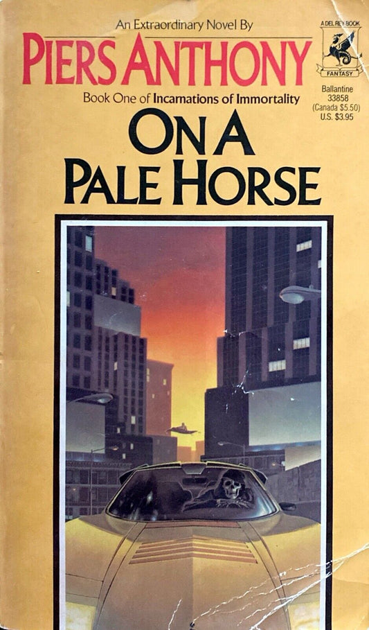 On a Pale Horse by Piers Anthony 1986 Ballantine Del Rey Paperback