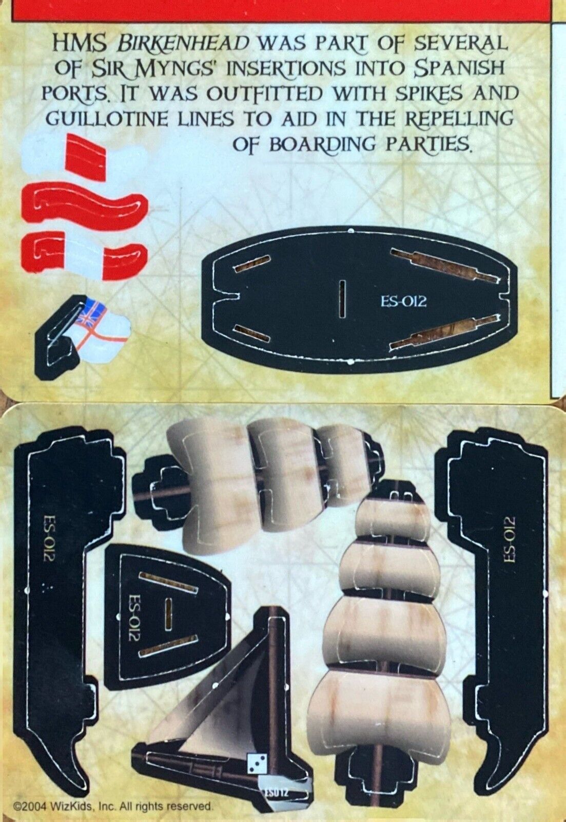 WizKids Pirates CSG of the Spanish Main ES-012 HMS Birkenhead