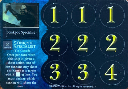 Pirates CSG of Davy Jones' Curse 133 Stinkpot Specialist (The Cursed) Unpunched