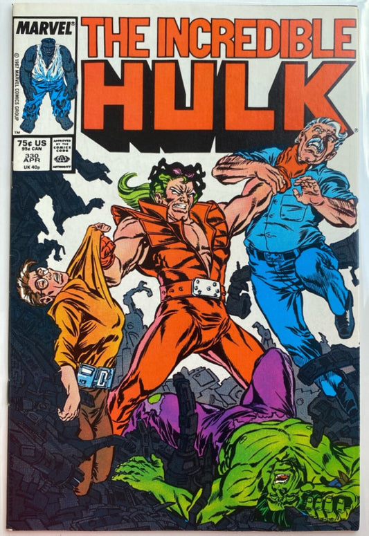 Marvel Comics Incredible Hulk #330 Copper Age 1987 McFarlane