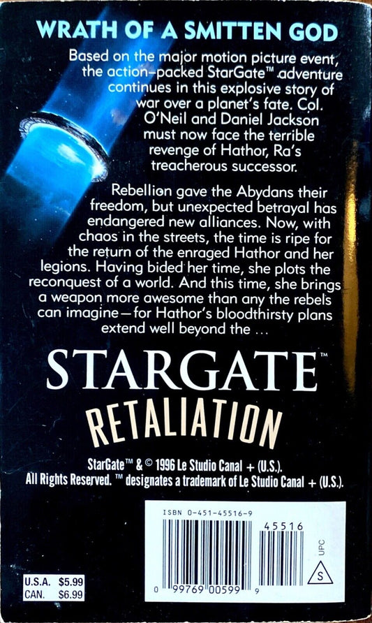 Stargate: Retaliation by Bill McCay 1996 Roc Paperback