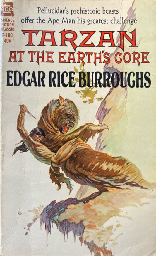 Tarzan at the Earth's Core by Edgar Rice Burroughs Ace F-180 Paperback