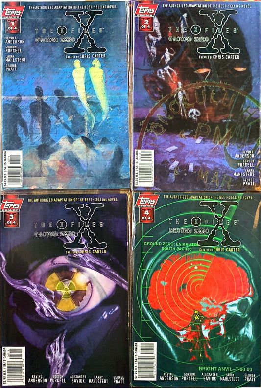 Topps Comics The X-Files: Ground Zero #1-4 Modern Age 1997