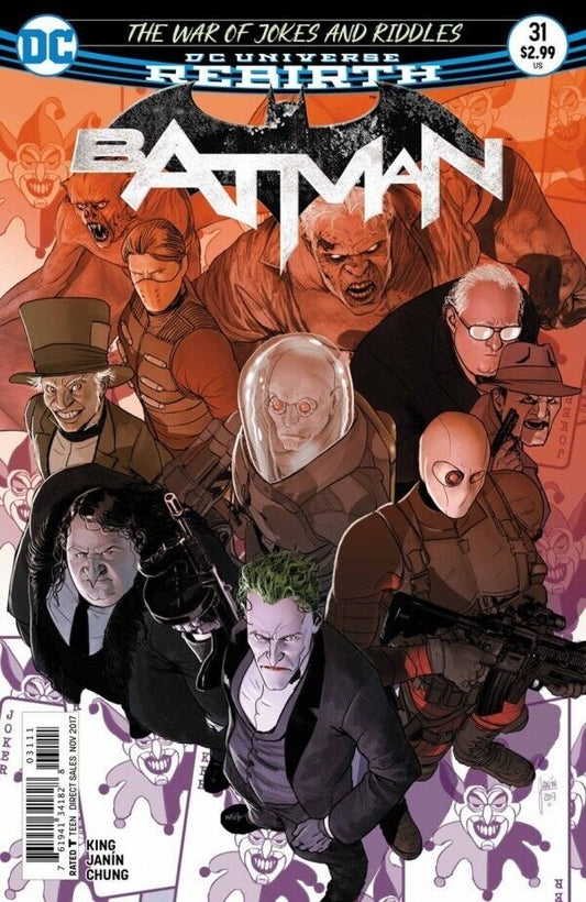 DC Comics Batman #31 Modern Age 2017 War of Jokes and Riddles