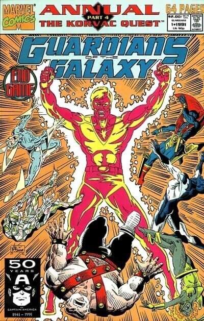 Marvel Comics Guardians of the Galaxy Annual #1 Copper Age 1991