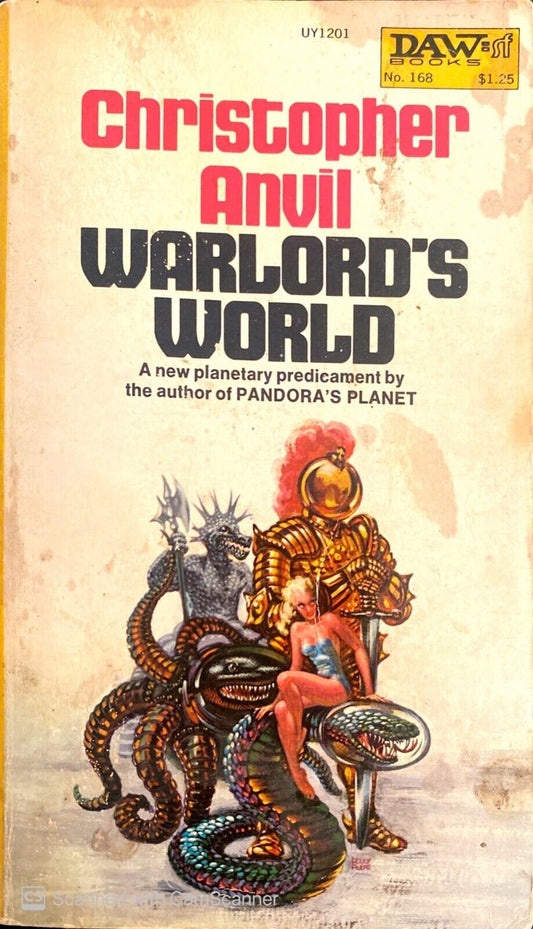 Warlord's World by Christoper Anvil 1975 Daw UY1201 Paperback