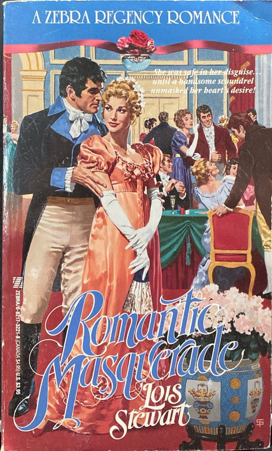 Romantic Masquerade by Lois Stewart 1990 Zebra Regency Romance Paperback