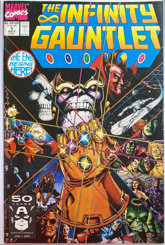 Marvel Comics Infinity Gauntlet #1 Copper Age 1991