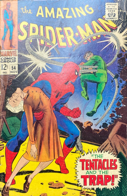 Marvel Comics Amazing Spider-man #54 Silver Age 1967 Doctor Octopus