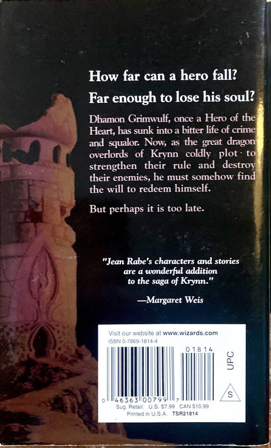 Downfall by Jean Rabe Wizards of the Coast Paperback Dhamon Saga Dragonlance