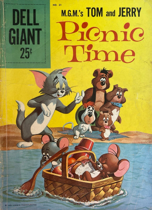 Dell (Giant) Comics MGM's Tom and Jerry : Picnic Time #21 Silver Age 1959