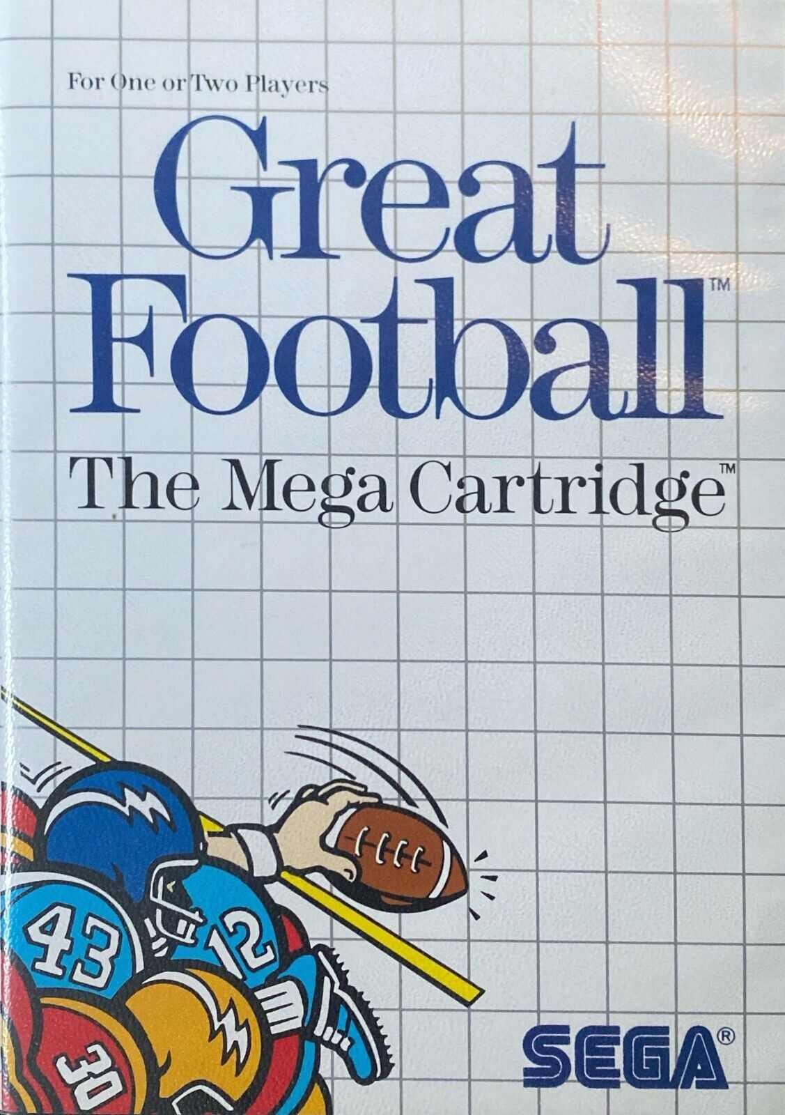 Great Football: The Mega Cartridge Sega Master System Complete Box Manual