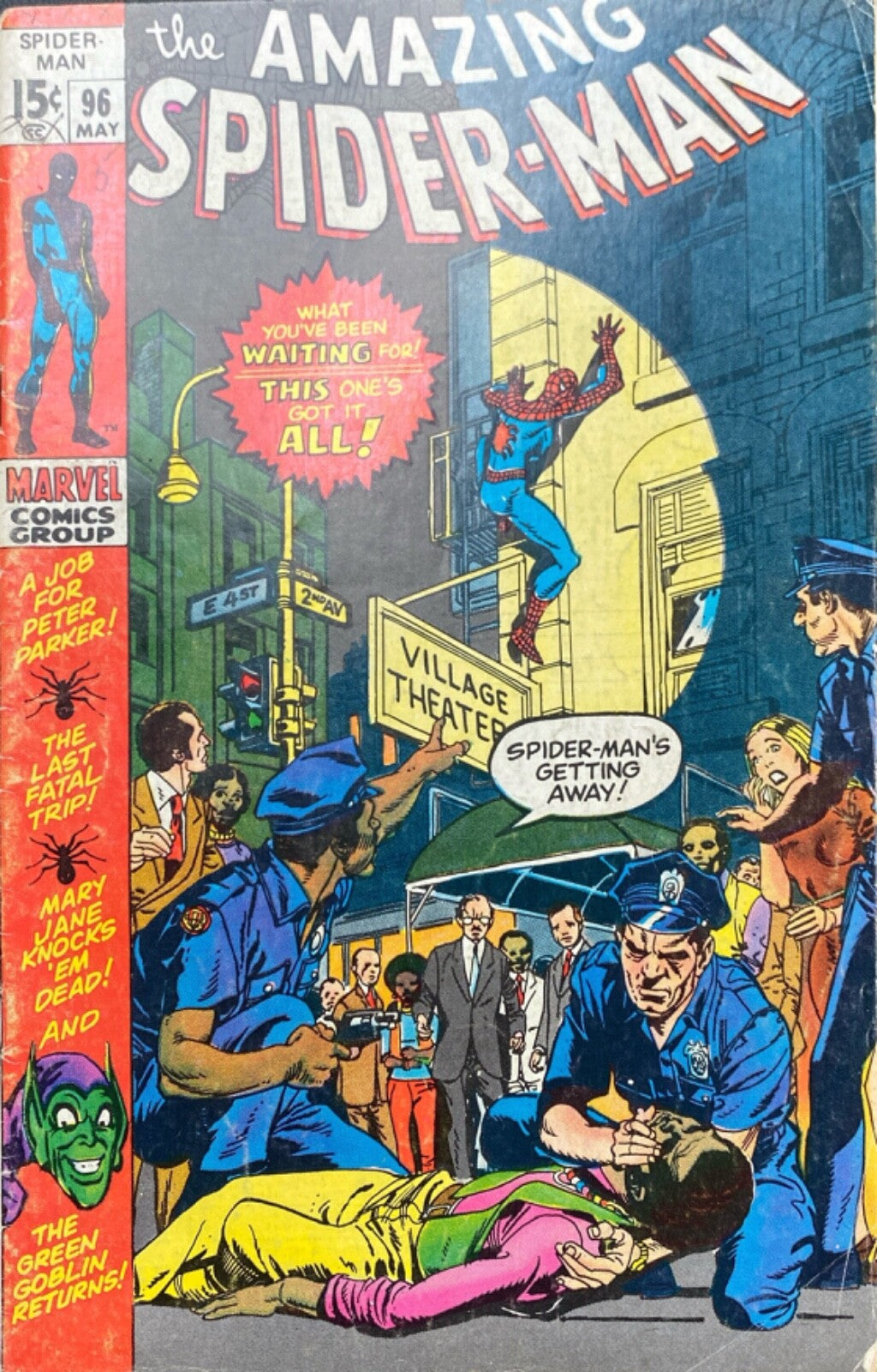 Marvel Comics Amazing Spider-man #96 Bronze Age 1971 Drug Issue No CCA