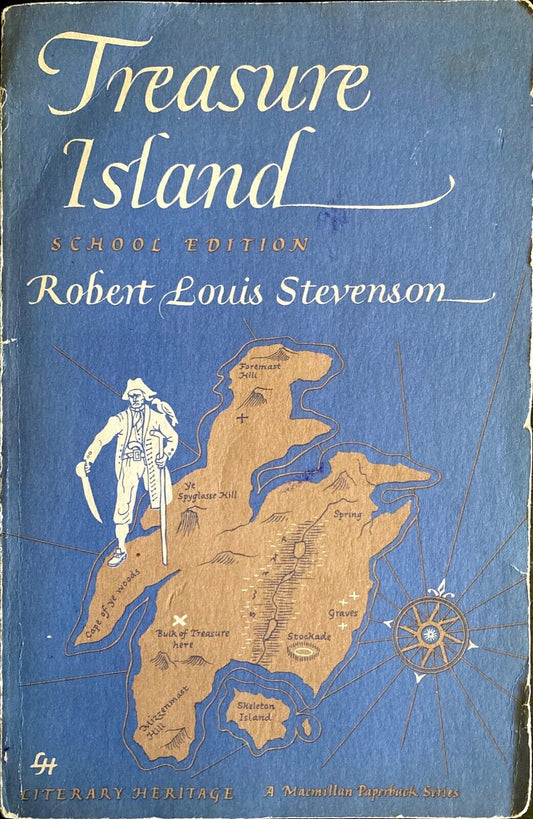 Treasure Island by Robert Louis Stevenson 1961 MacMillan Paperback School Ed.