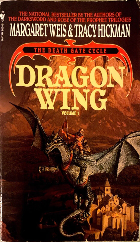 Dragon Wing by Margaret Weis & Tracy Hickman 1990 Bantam Death Gate Cycle Part 1