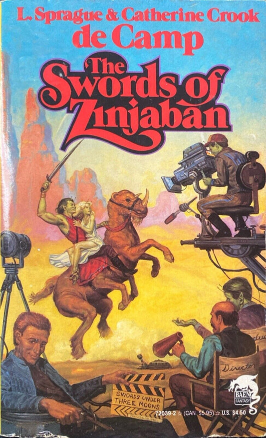 The Swords of Zinjaban by L. Sprague & C. Crook de Camp 1991 Baen Paperback