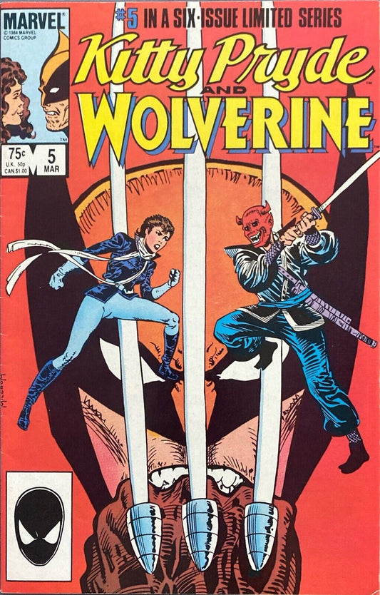 Marvel Comics Kitty Pryde and Wolverine #5 Copper Age 1984