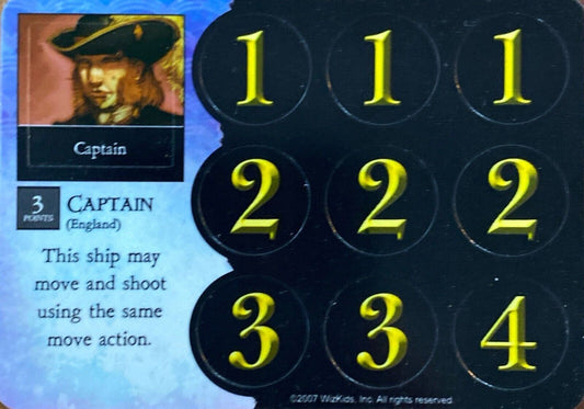 WizKids Pirates CSG at Ocean's Edge 111 Captain (England)