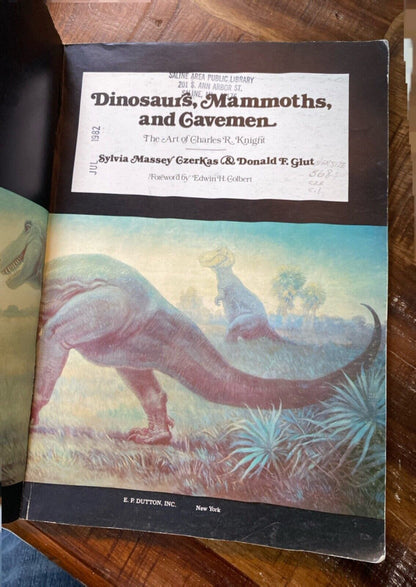Dinosaurs, Mammoths, and Cavemen: The Art of Charles R. Knight 1982 Dutton TPB