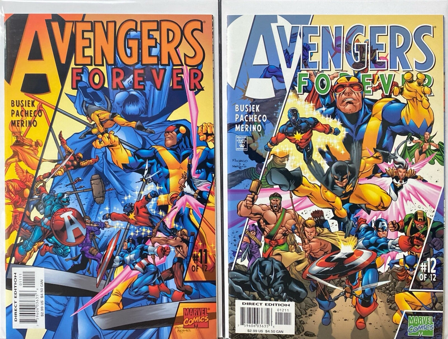 Marvel Comics Avengers Forever #1-12 Modern Age 1998 Complete Series