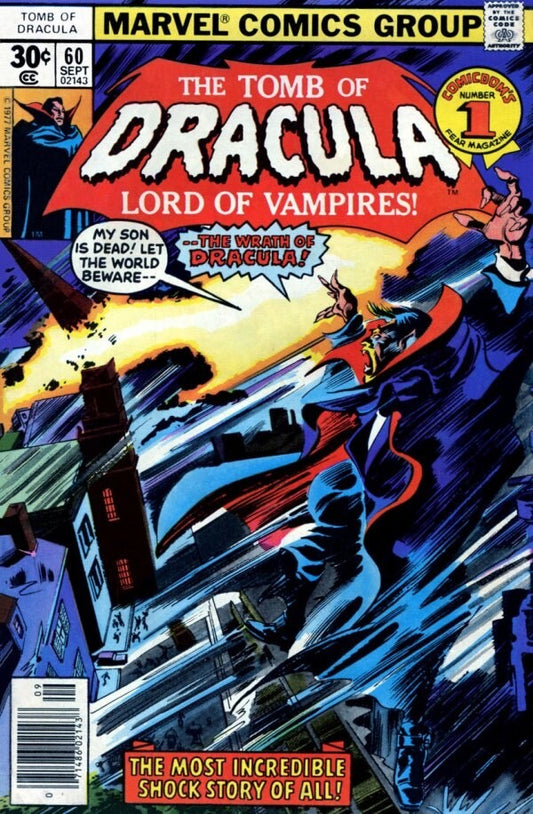 Marvel Comics Tomb of Dracula #60 Bronze Age 1977