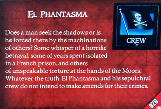 WizKids Pirates CSG of the Crimson Coast 026 El Phantasma