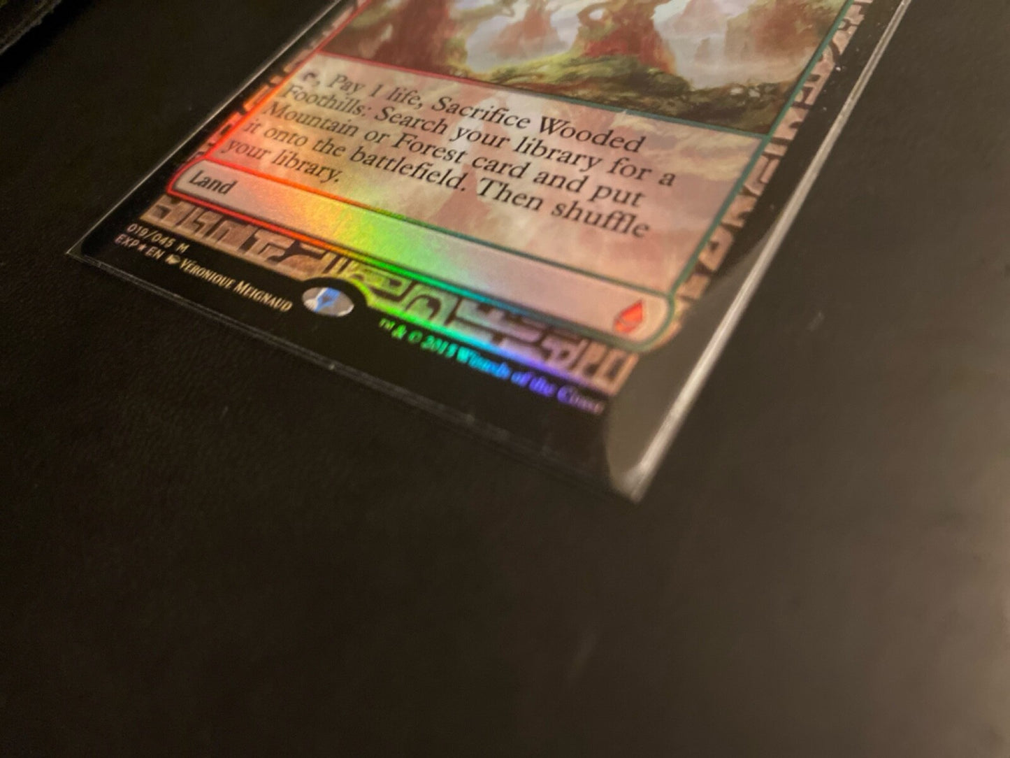 Magic MTG Wooded Foothills Battle for Zendikar - Expeditions Foil Full Art