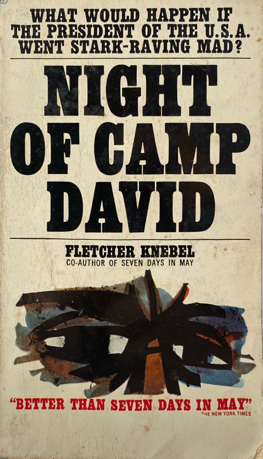 Night of Camp David by Fletcher Knebel 1966 Bantam N3152 Paperback