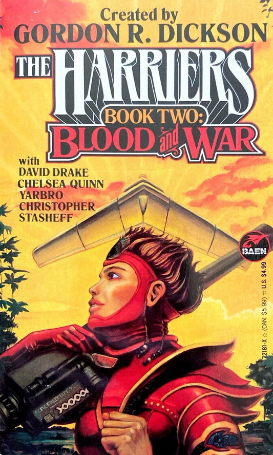 The Harriers Book Two: Blood and War by Gordon R. Dickson 1993 Baen Paperback