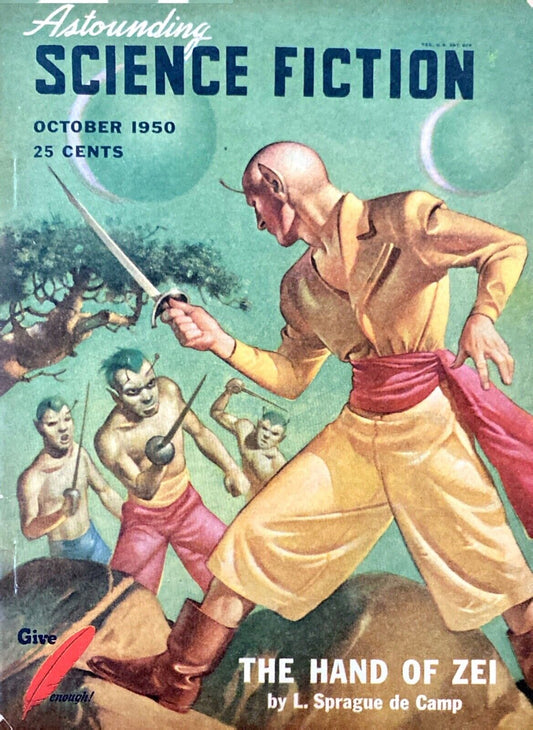 Astounding Science Fiction Volume 46 No. 2 October 1950 L. Ron Hubbard Dianetics