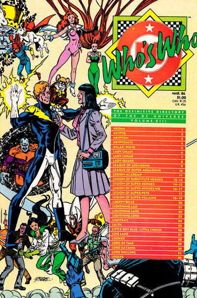 DC Comics Who's Who: The Definitive Directory... #13 Copper Age 1986