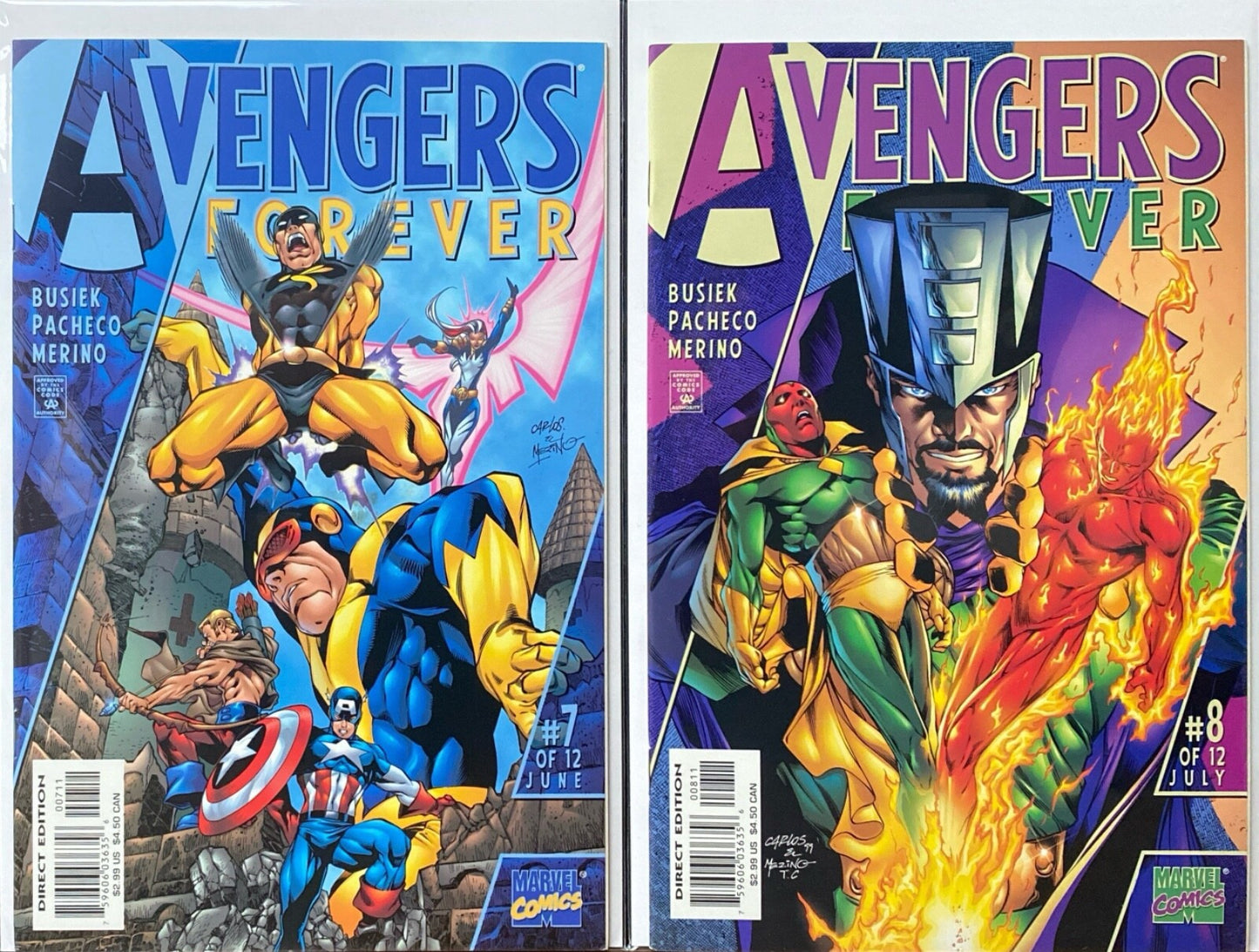 Marvel Comics Avengers Forever #1-12 Modern Age 1998 Complete Series