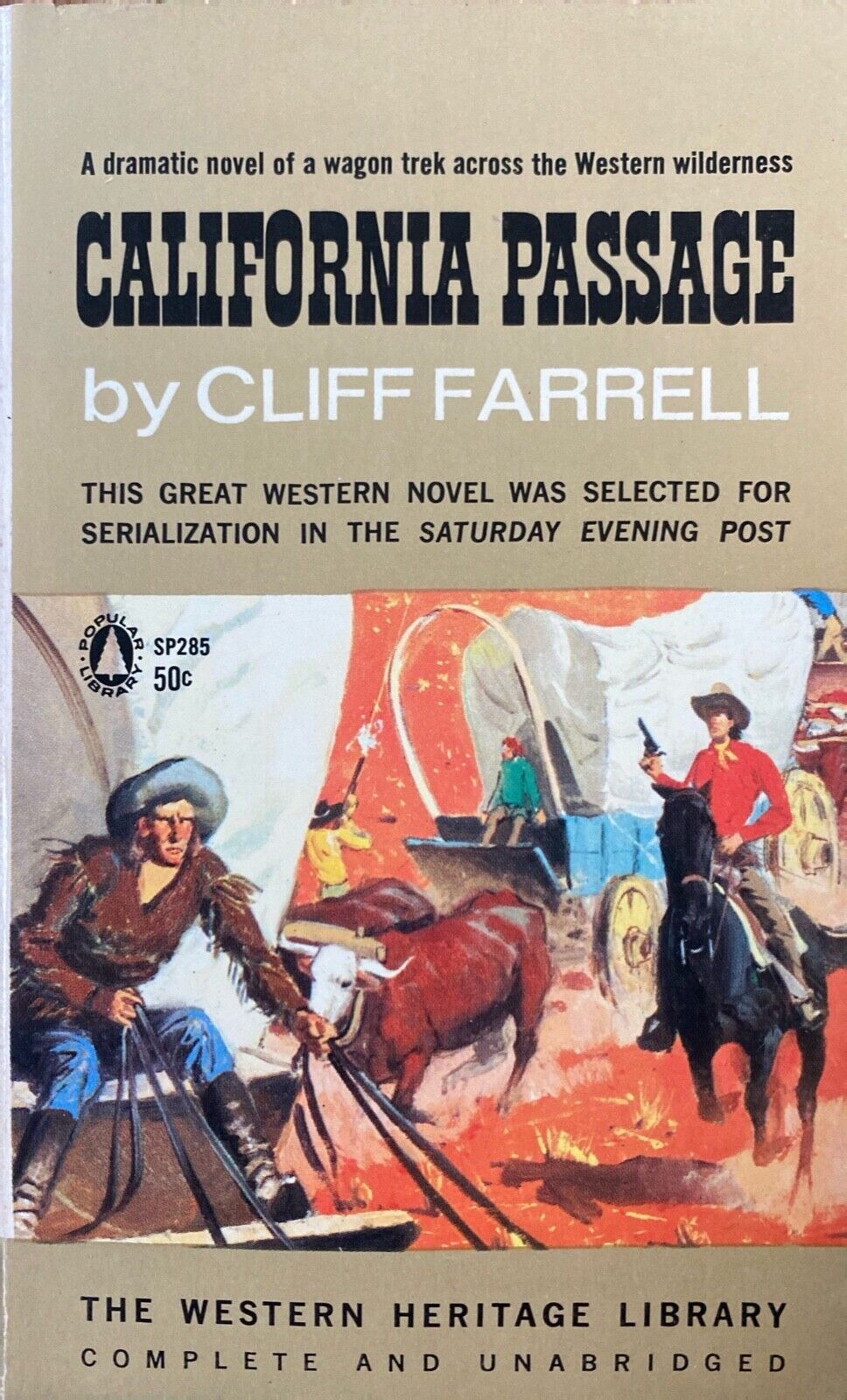 California Passage by Cliff Farrell 1964 Popular Library SP285 Paperback