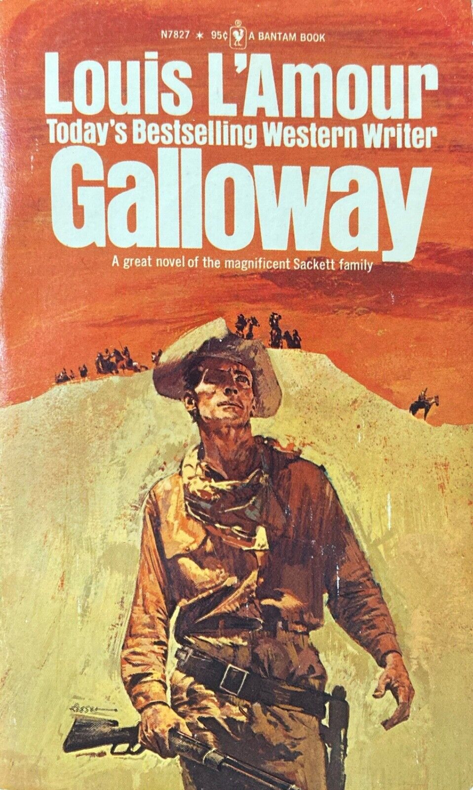 Galloway by Louis L'Amour 1974 Bantam N7827 Paperback