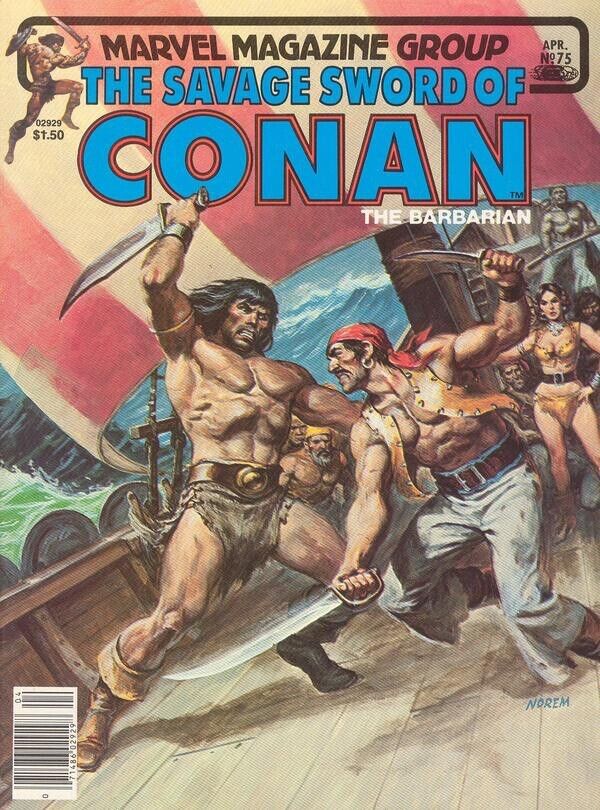 Marvel Magazine Savage Sword of Conan #75 Bronze Age 1982