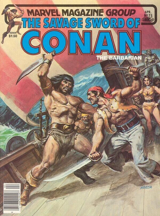 Marvel Magazine Savage Sword of Conan #75 Bronze Age 1982