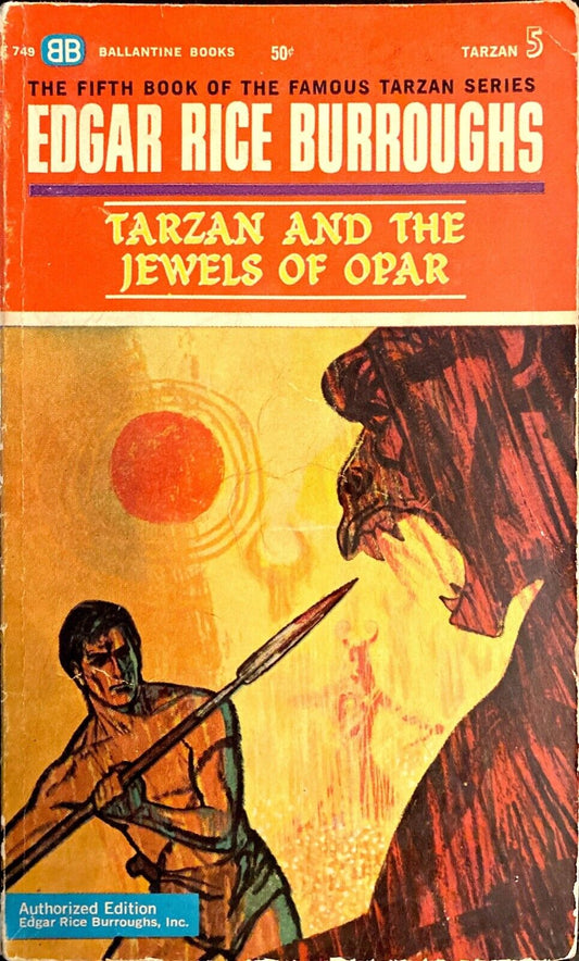 Tarzan and the Jewels of Opar by Edgar Rice Burroughs 1963 Ballantine Paperback