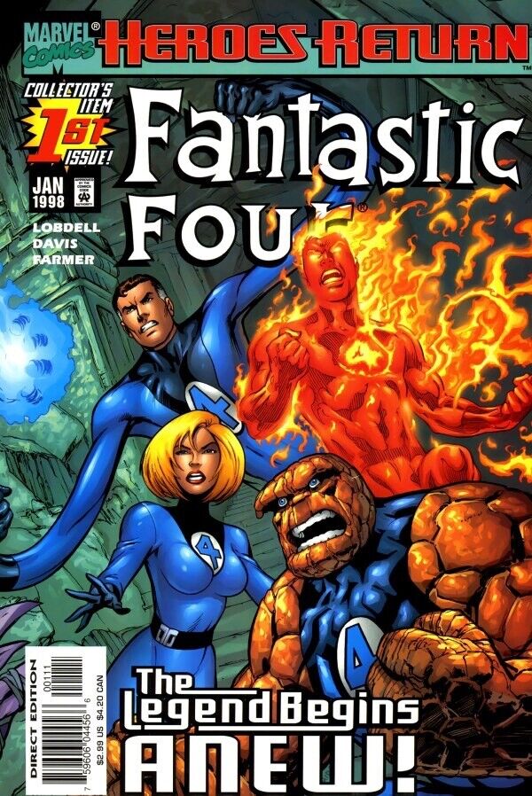 Marvel Comics Fantastic Four #1 Modern Age 1998 Heroes Return