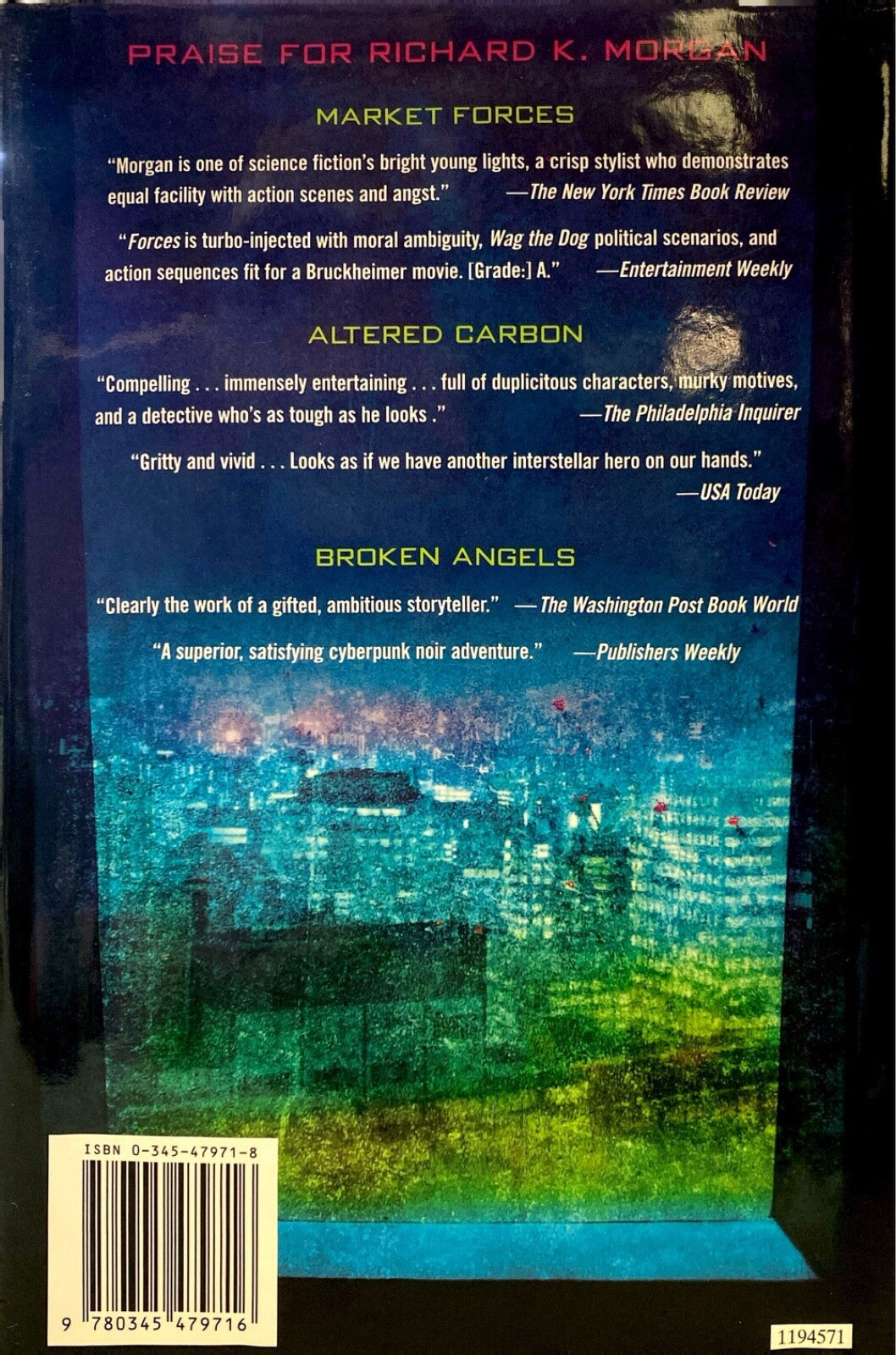 Woken Furies by Richard K. Morgan 2005 Del Rey Hardcover