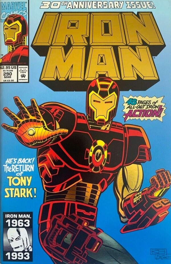 Marvel Comics Iron Man #290 Modern Age 1993 Foil