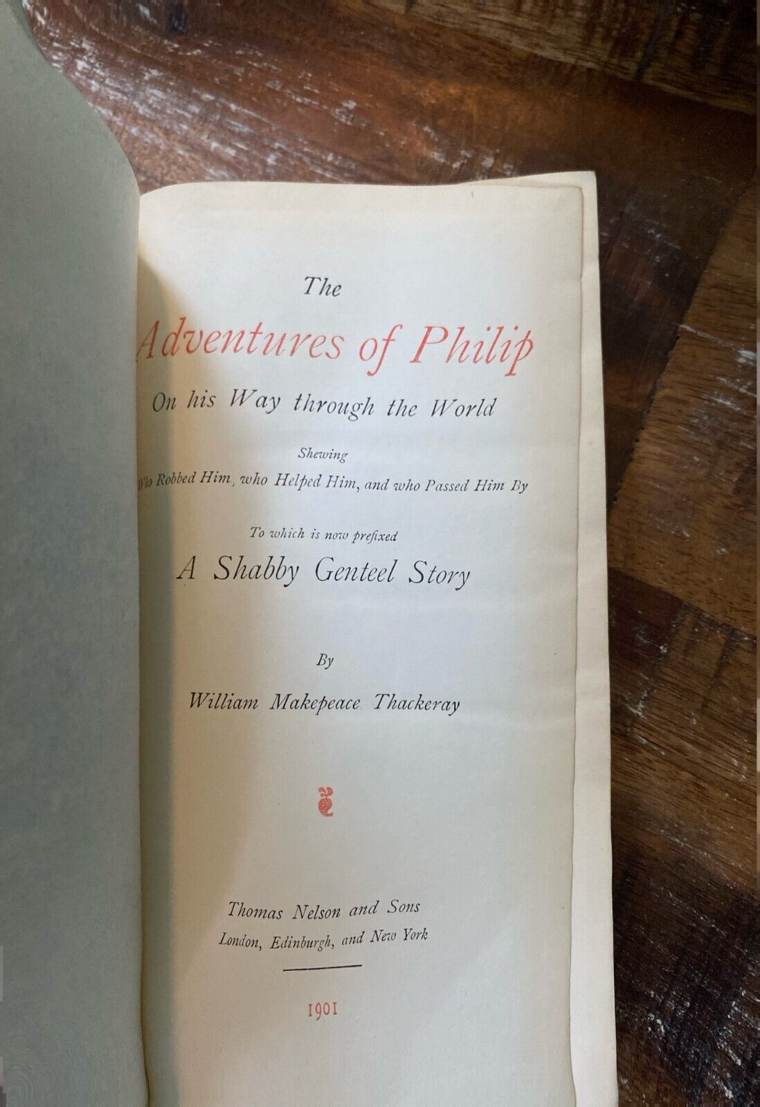Philip by W.M. Thackeray 1901 New Century Library Leather