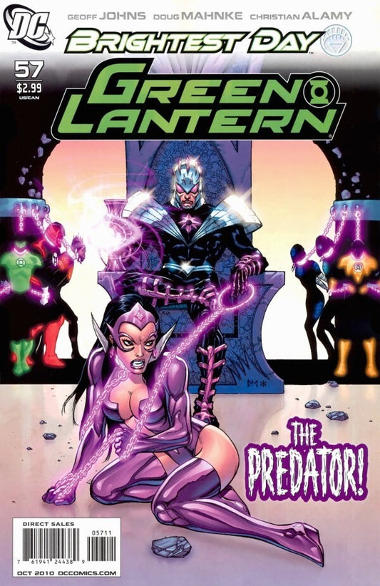 DC Comics Green Lantern #57 Modern Age 2010 Brightest Day Variant
