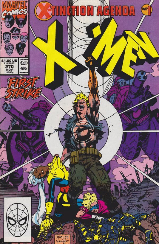 Marvel Comics Uncanny X-Men #270 Copper Age 1990 X-tinction Agenda