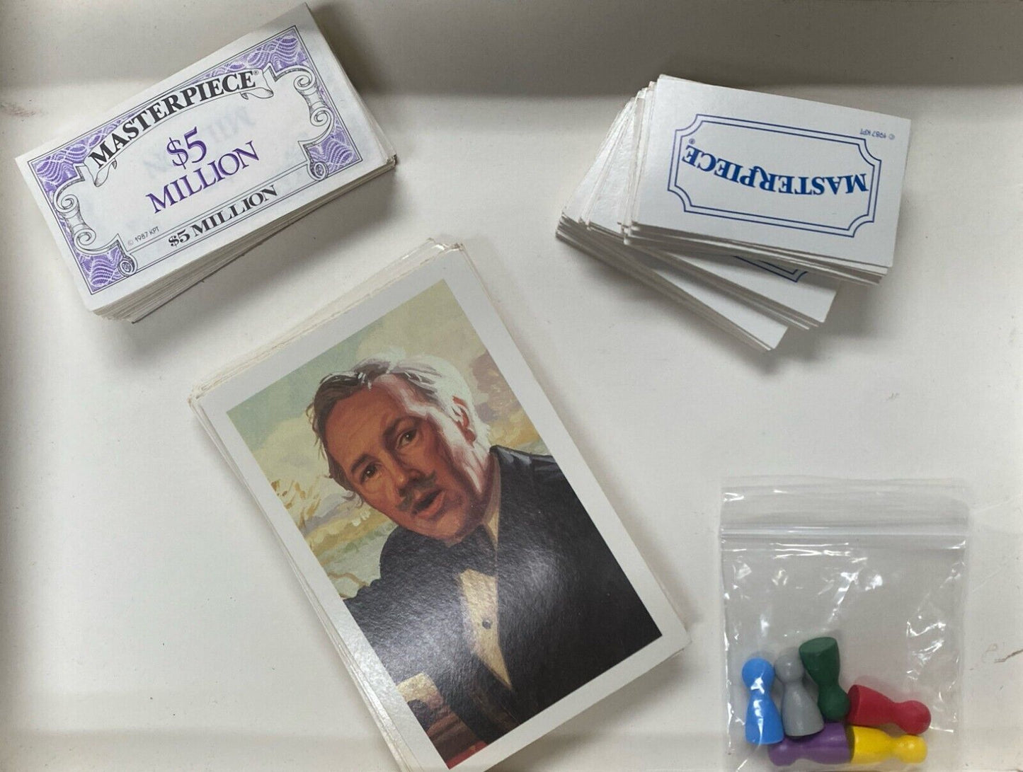 Parker Brothers Masterpiece 99% Complete Art Auction Bidding Game 1987