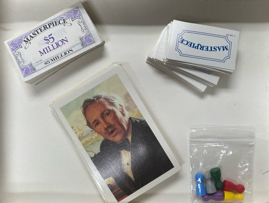 Parker Brothers Masterpiece 99% Complete Art Auction Bidding Game 1987