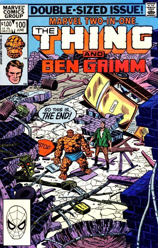 Marvel Comics Marvel Two-in-One #100 Bronze Age 1983 Ben Grimm