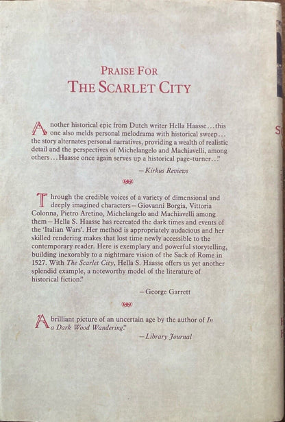 The Scarlet City by Hella S. Haase 1990 Academy Chicago Hardcover
