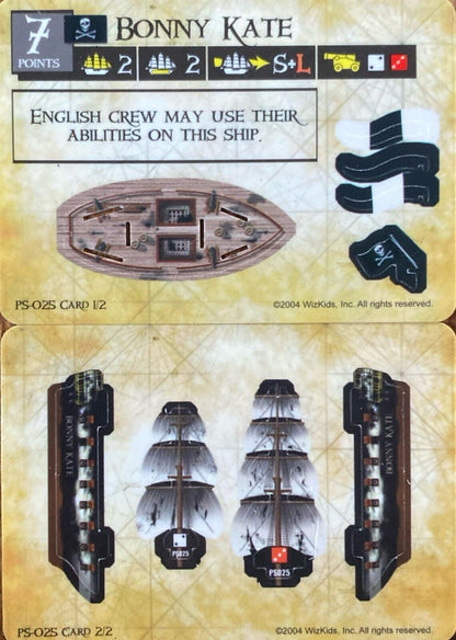 WizKids Pirates CSG of the Spanish Main PS-025 Bonny Kate