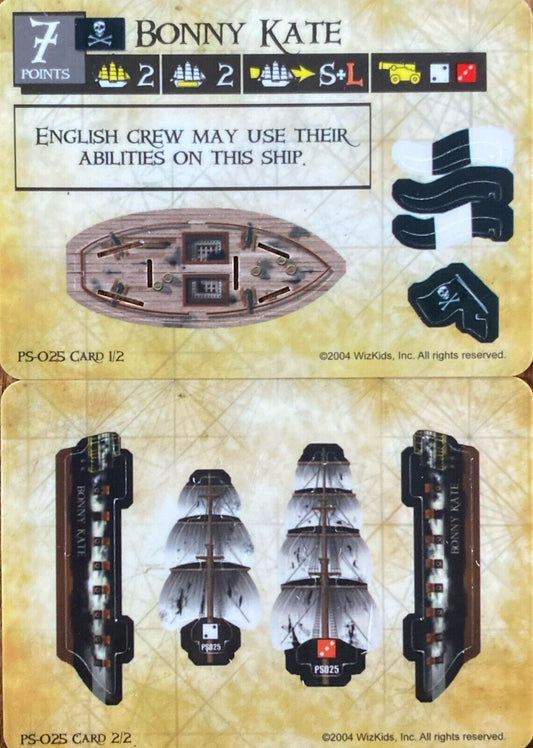 WizKids Pirates CSG of the Spanish Main PS-025 Bonny Kate